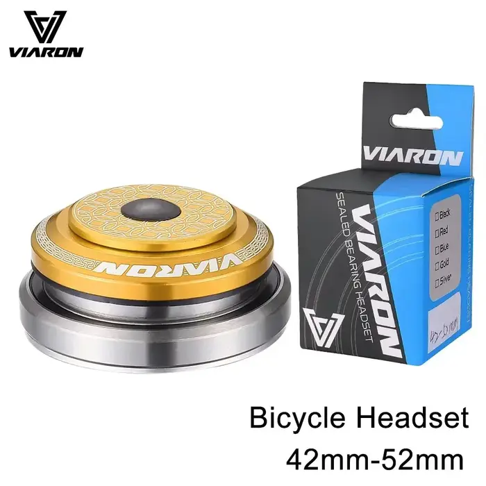 VIARON vélo casque 52Mm/42Mm vtt cyclisme fourche de direction presse roulement boîte VTT 1 1/8-1 1/2 colonne Vtt