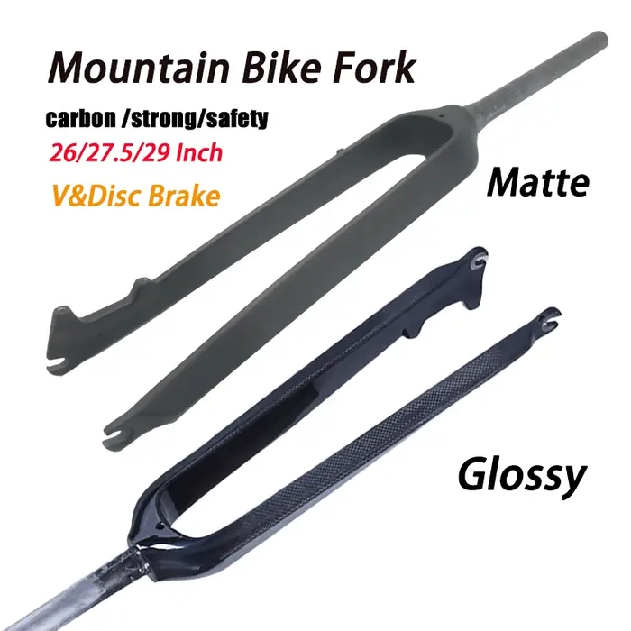 Nouvelle fourche de vélo en fibre de carbone 3K 26/27