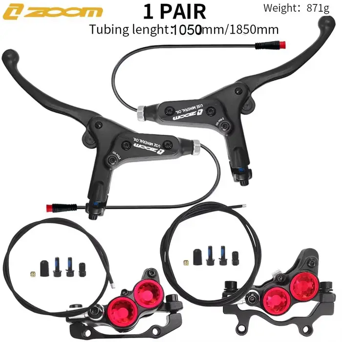 Zwing M HB-893E e-bike 4 pistons frein à disque hydraulique ensemble scooter électrique pliant vtt vélo mise hors tension ebrake