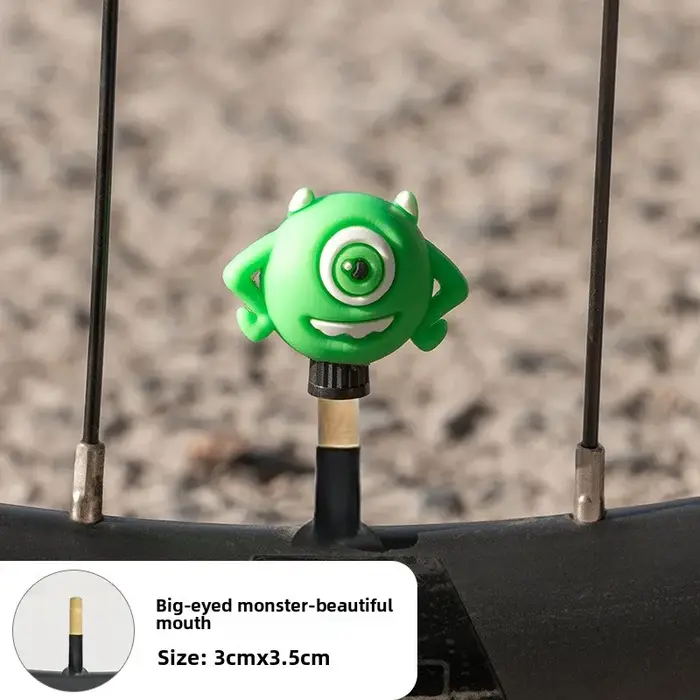 Capuchons de valve de vélo mignons en forme de dessin animé pour vélos de route et VTT, accessoires
