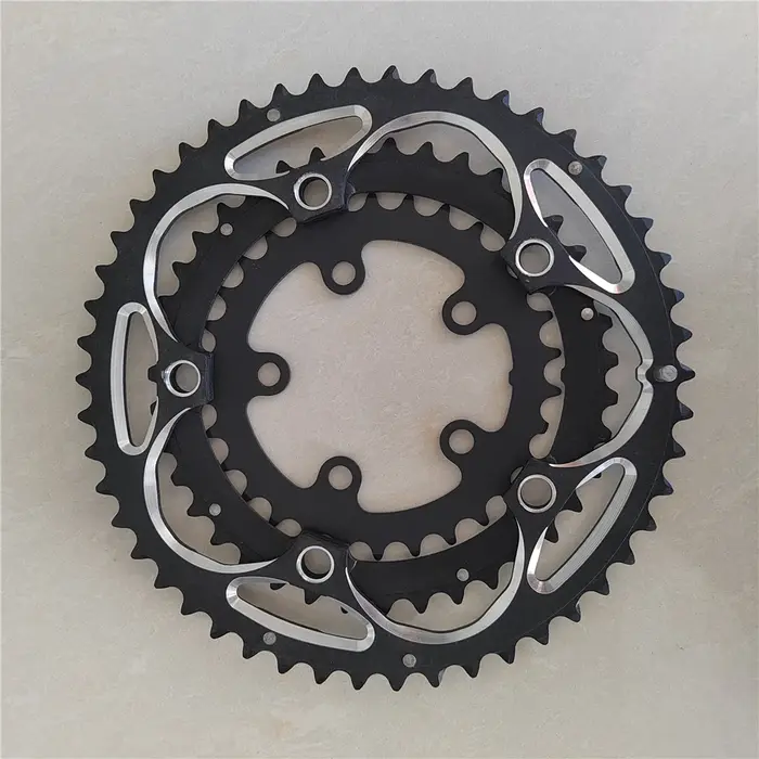 Vélos de route 130-74 BCD plateau 50/39/30T Triple vitesse en alliage d'aluminium pliant vélo chaîne roue vtt