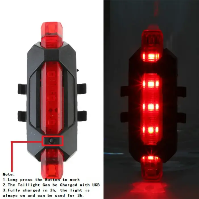 Vélo vélo lumière USB LED Rechargeable ensemble vtt vélo de route avant arrière phare lampe lampe de poche vélo lumière cyclisme accessoires