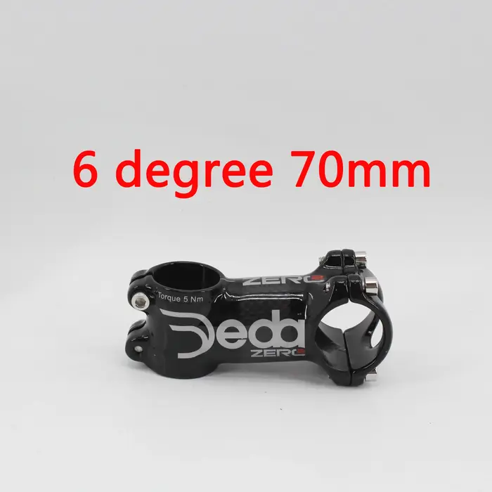 Tout nouveau JEDA argent route carbone tige de vélo en alliage 31.8*60-120mm 6 17 degrés Angle VTT