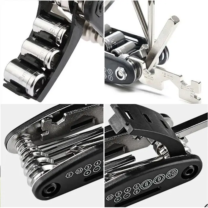 Kits d'outils de réparation de vélo 16 en 1