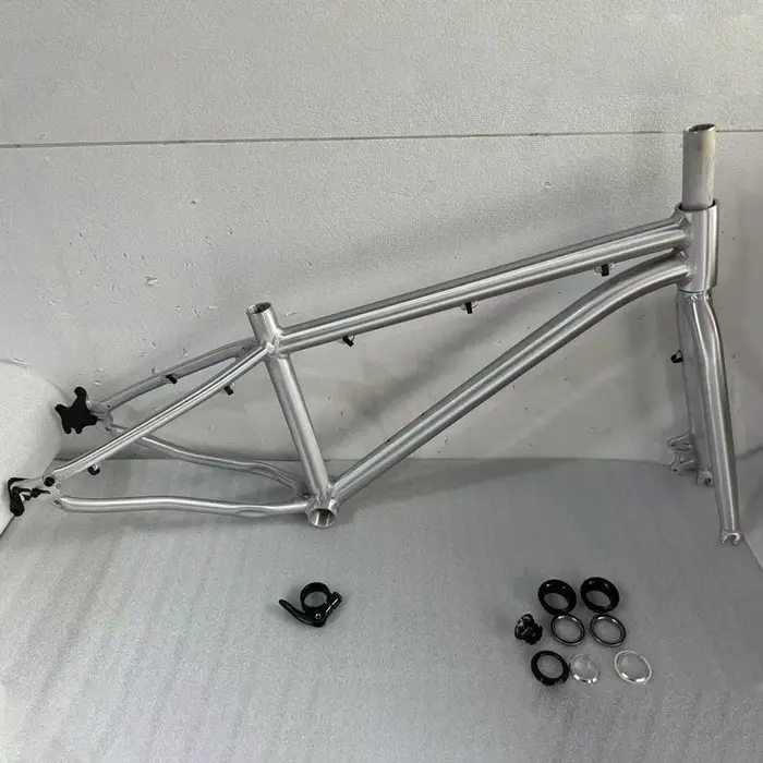 Cadre de vélo de frein à disque de 24 pouces avec fourche avant/casque de roulement/pince de Tube de selle O. L.D
