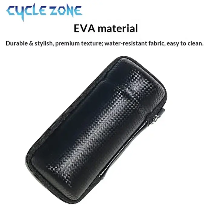 Boîte de rangement pour outils de vélo étanche en polyester et PU pour kit de réparation vélo de montagne et de route pour fixer sur cadre