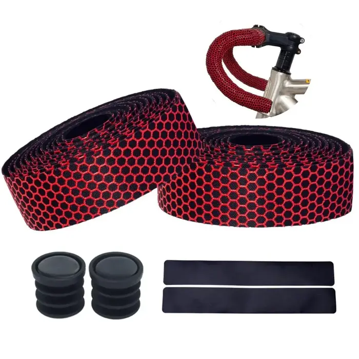 Guidoline Velo Route EVA bande de guidon avec embout anti-dérapant confortable