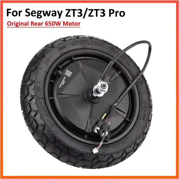 Moteur de roue arrière 650W d'origine pour Scooter électrique Segway ZT3 Pro