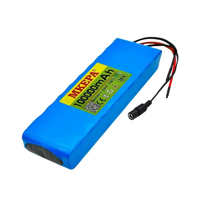 Batterie au lithium pour scooter électrique, 10S2P, 36V, 100000mAh, 500W