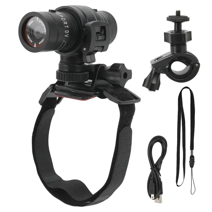 Enregistreur vidéo HD pour moto, casque étanche, caméra Prada montée pour VTT, 1080P