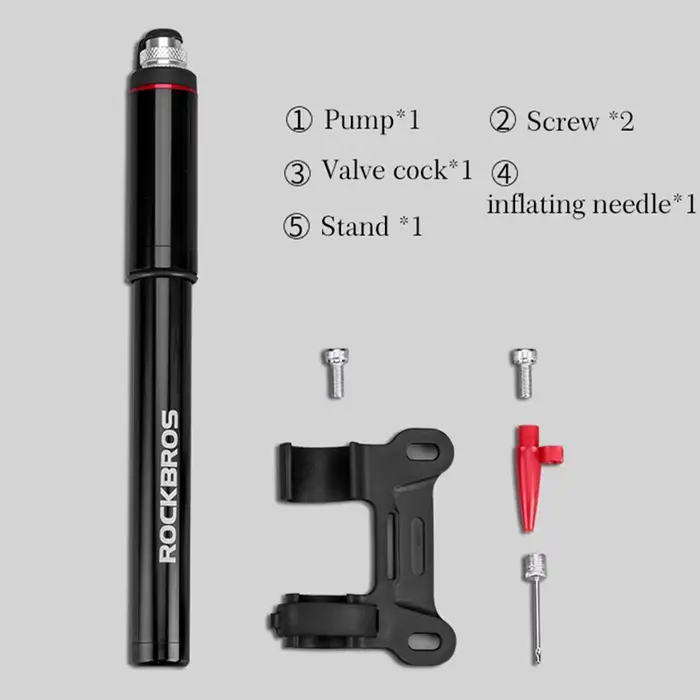 ROCKBROS vélo pompe à vélo en alliage d'aluminium 150PSI haute pression main Mini pompe à vélo pneu 