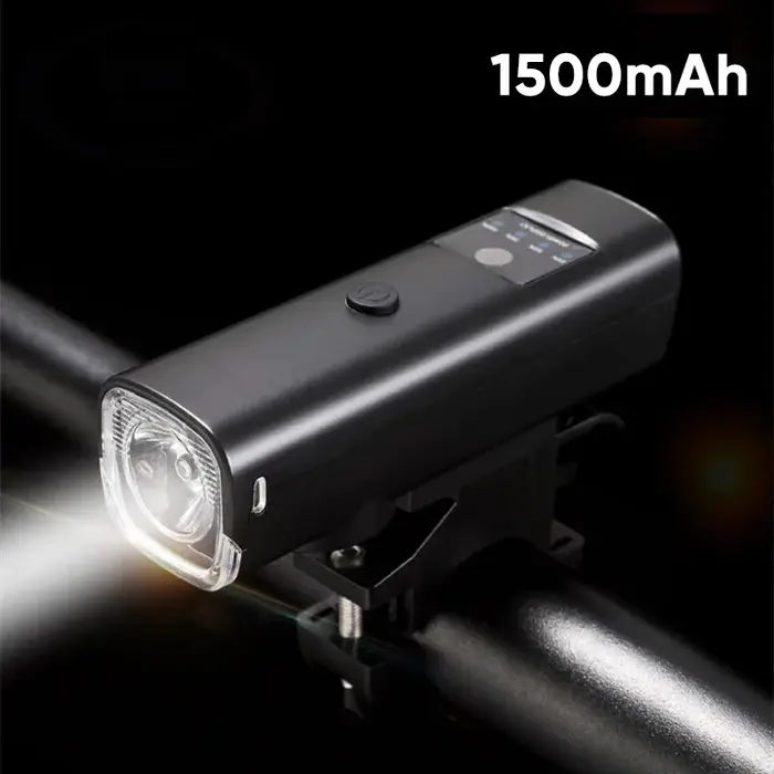 Feu de vélo à détection de lumière, éclairage Intelligent, feu avant et arrière avec klaxon à décibe