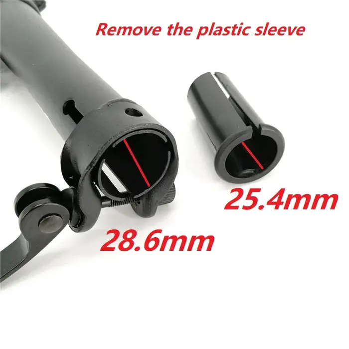 Tige de vélo électrique pliante à Double Section, partie de 22.2mm 25.4mm, fourche pliable à gauche,