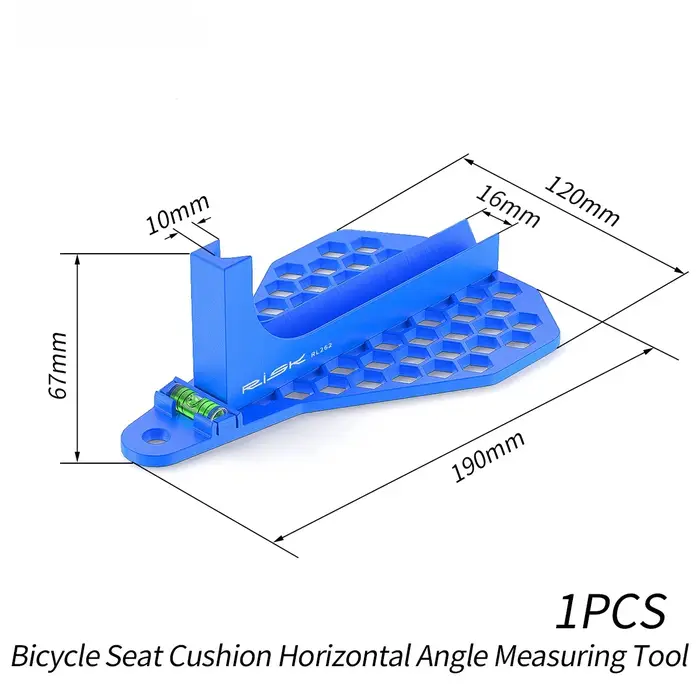 Outil de mesure d'angle horizontal pour coussin de selle de vélo