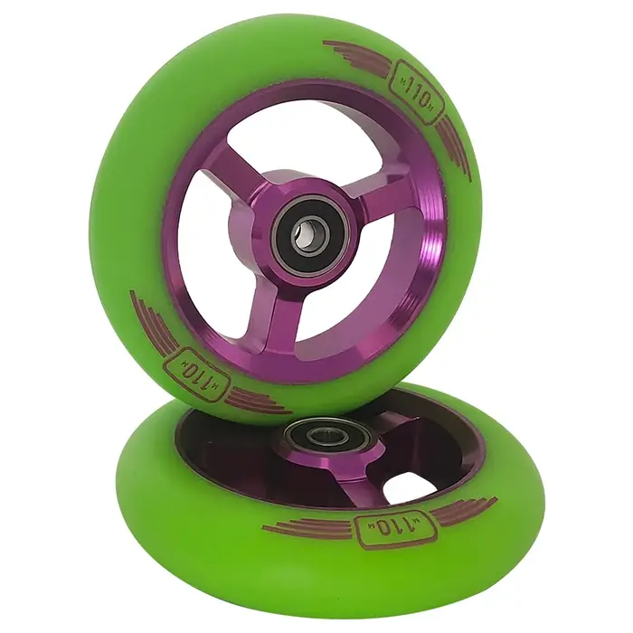 110MM Stunt/Push/Kick Pro Scooter Roues 88A PU ABEC-9 Roulements En Aluminium Core