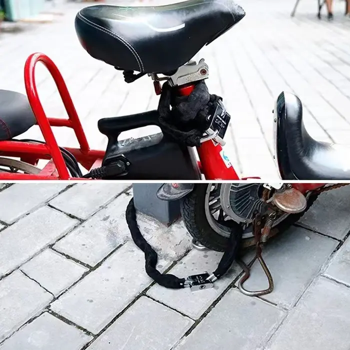 1.2m moto vélo serrure chaîne robuste antivol