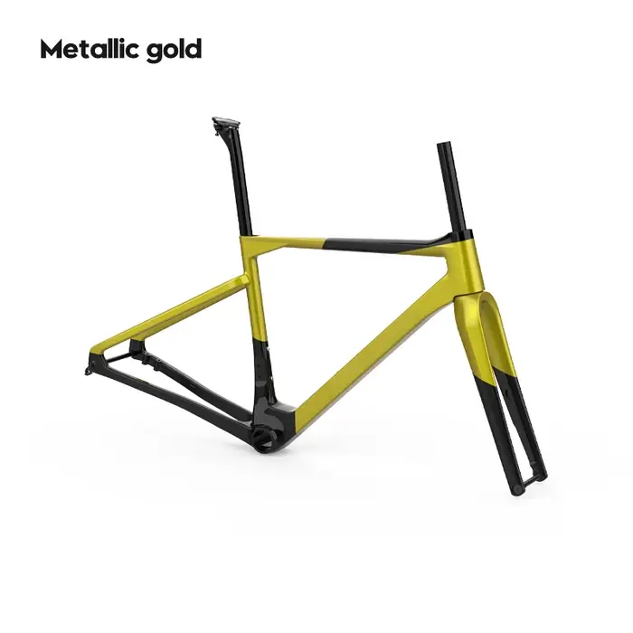 Cadre en fibre de carbone pour vélo gravel urbain TFSA JH-37 avec freins à disque T47 pour VTT et vé