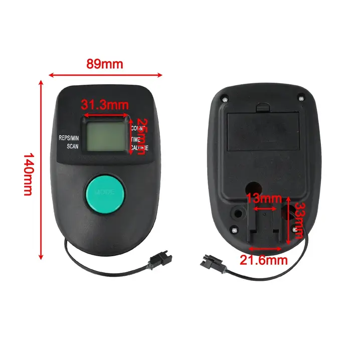 Moniteur de vélo d'exercice, compteur de vitesse LCD, compteur électronique, stationnaire, affichage