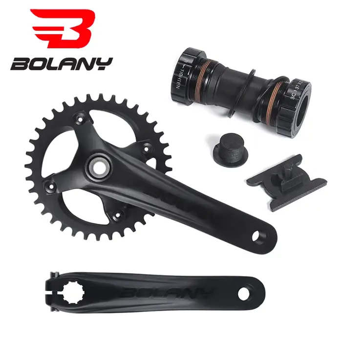 BOLANY Pédalier Intégré pour Vélo Plateau 104BCD