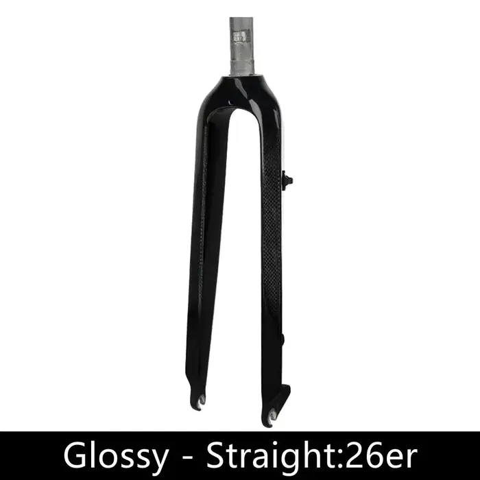 Fourche de vélo VTT en fibre de carbone, fourche rigide pour vélo de montagne, fourche avant 26er 27