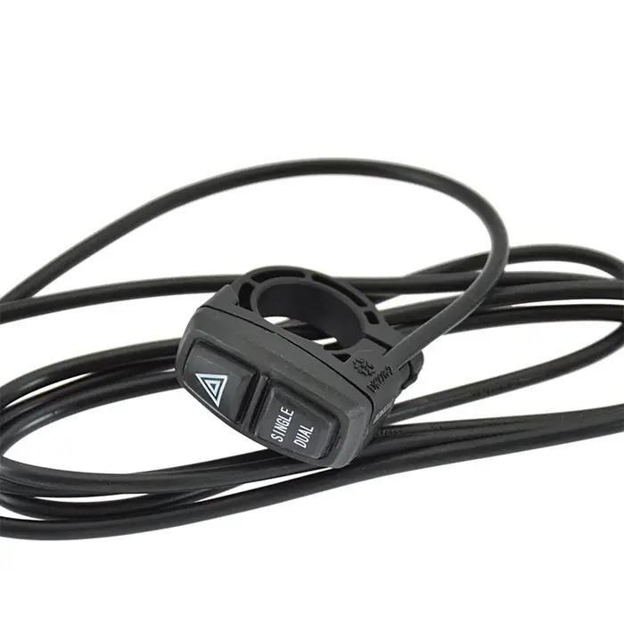Vélo électrique simple double indicateur de danger interrupteur