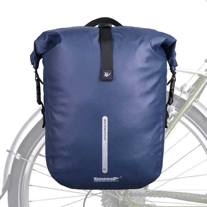 Sacoche et sacoche de vélo Rhinowalk 100% entièrement imperméables, grande capacité 27L, sacoche mul