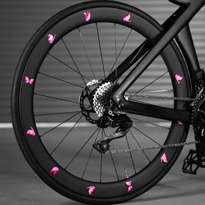Autocollants pour jantes de vélo à motif papillon