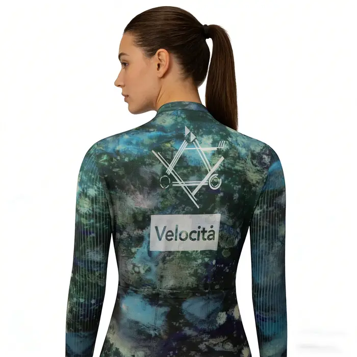 Maillot de cyclisme à motif laser