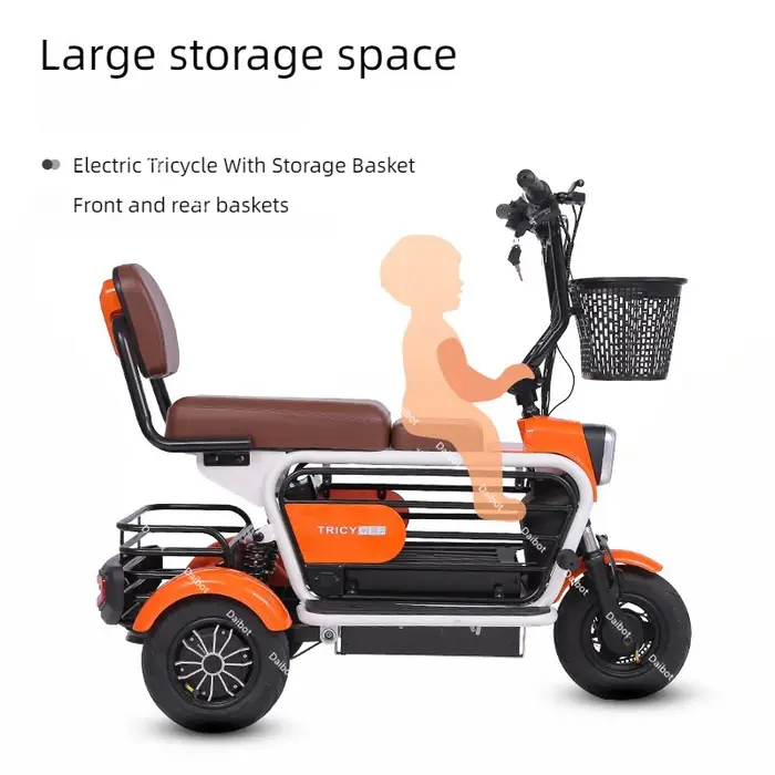 Tricycle Électrique Pliable à 3 Roues pour Adulte