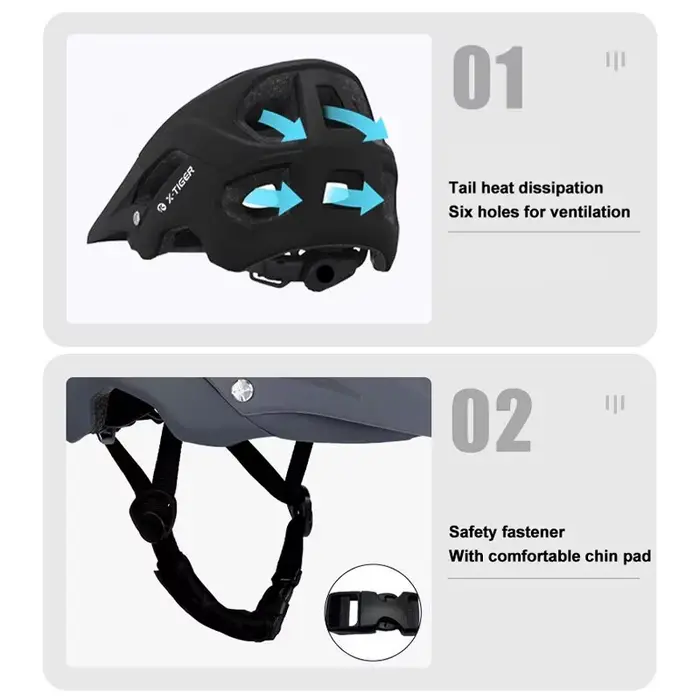 Casque de vélo X-TIGER Route de montagne d'expériences