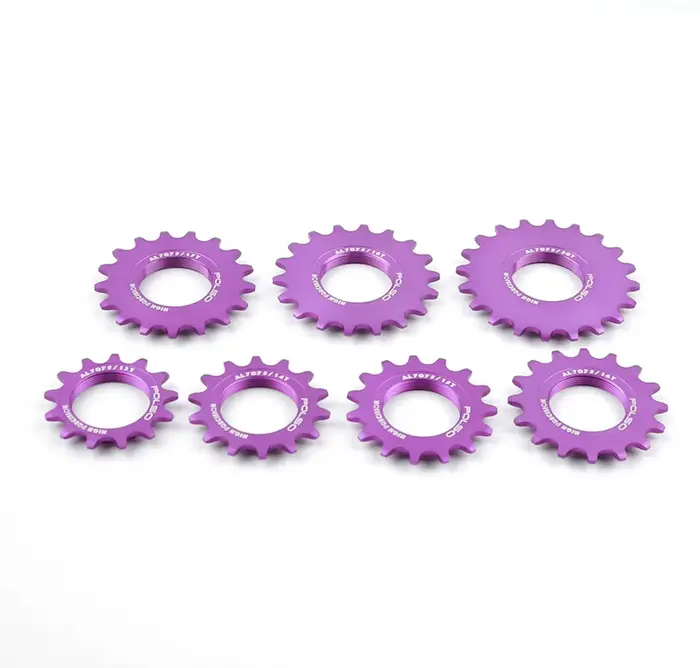 POLSO violet roue libre de vélo à engrenages fixes AL-7075 13T 14T 15T 16T 17T 18T 20T
