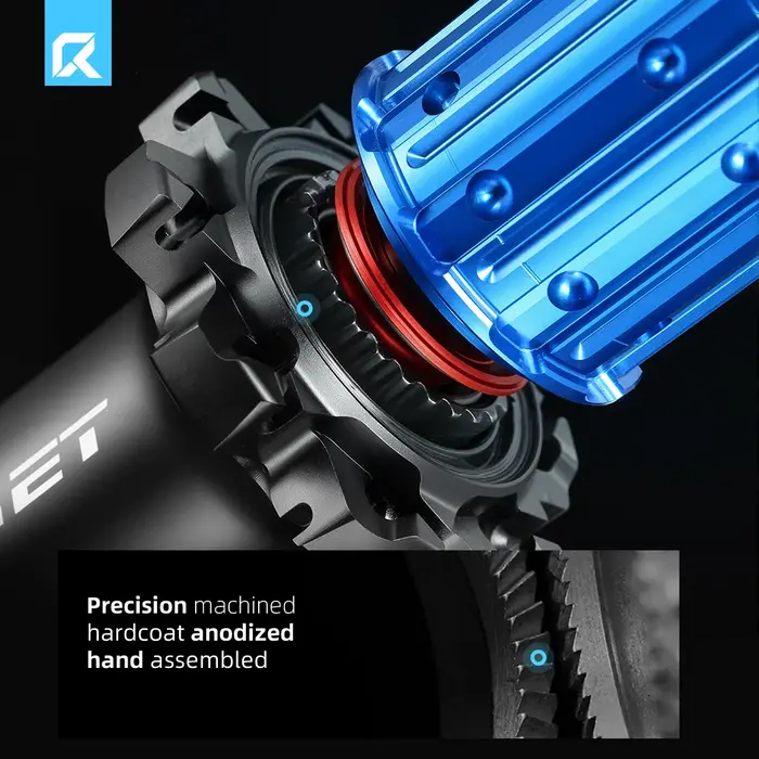 Jeu de roues en carbone RYET 1280g pour gravier