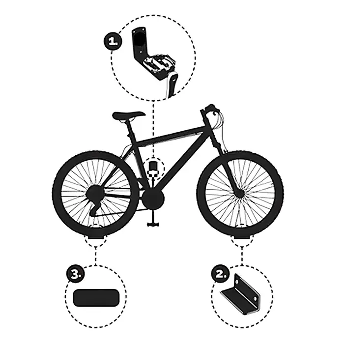 Support mural polyvalent pour vélo