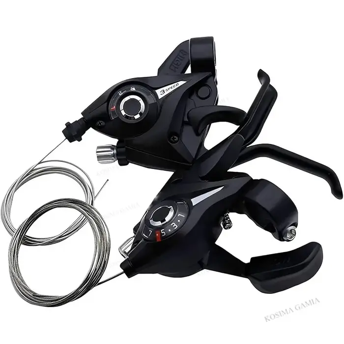 Manettes de vitesse et leviers de frein de vélo 3 x 7/8 21/24 vitesses avec indicateur
