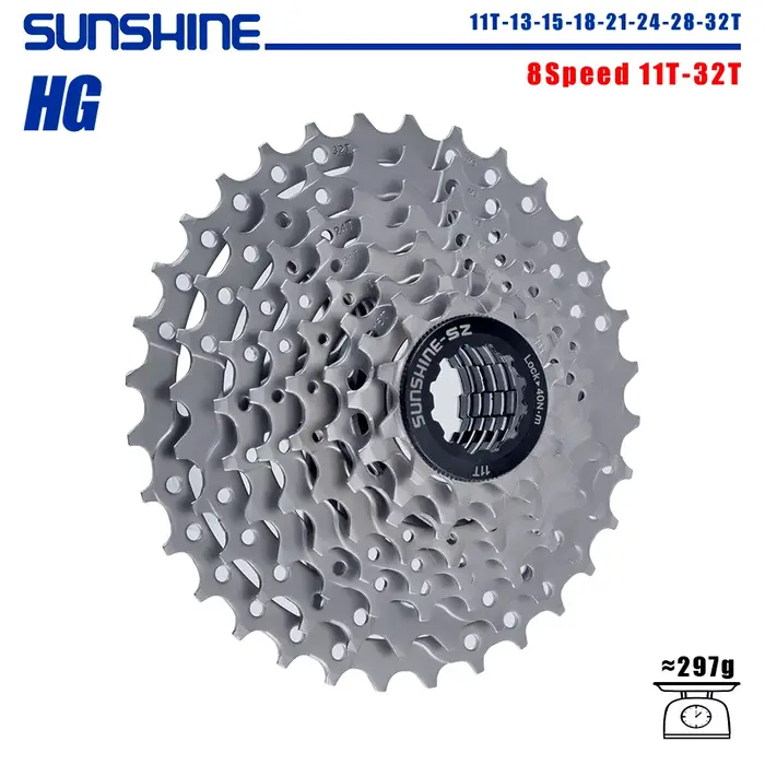 SUNSHINE – Cassette de vélo 8/9/10/11/12 vitesses, roue libre, Structure HG, pignon 32/36T/40T/42T/4