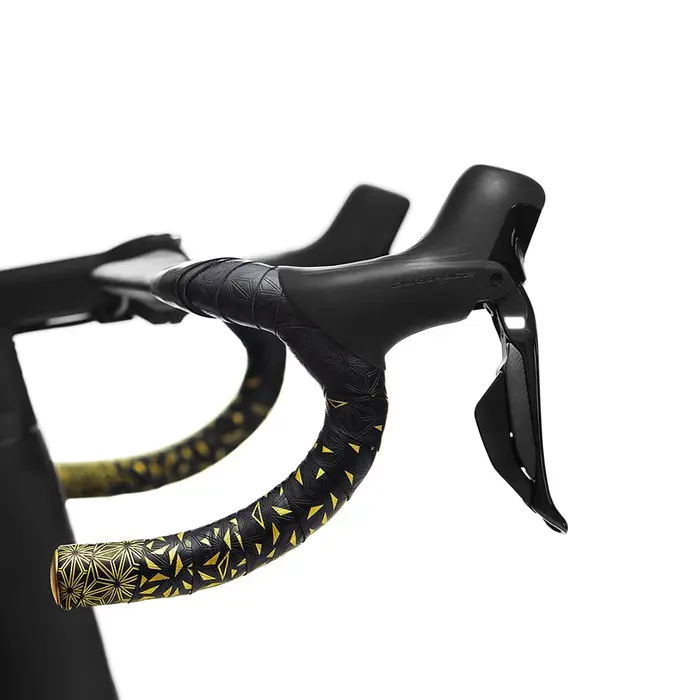 Ruban de barre de vélo de route Super collant Kush Star Fade bande de barre EVA/PU vélo anti-dérapant amortisseur bande d'enveloppe avec 1 paire de bouchons de barre