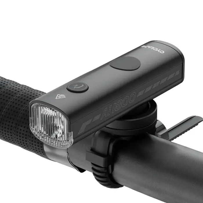 Phare de vélo VTT et route puissant 1200 Lumens en alliage d'aluminium étanche IPX6 avec batterie 2500 mAh et quatre modes d'éclairage pour cyclisme nocturne