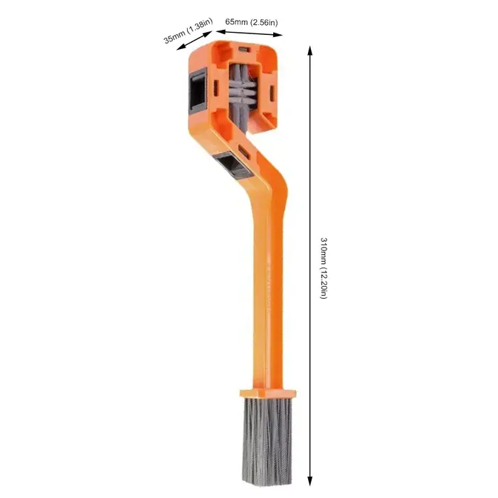 Brosse de nettoyage de chaîne de vélo à double tête
