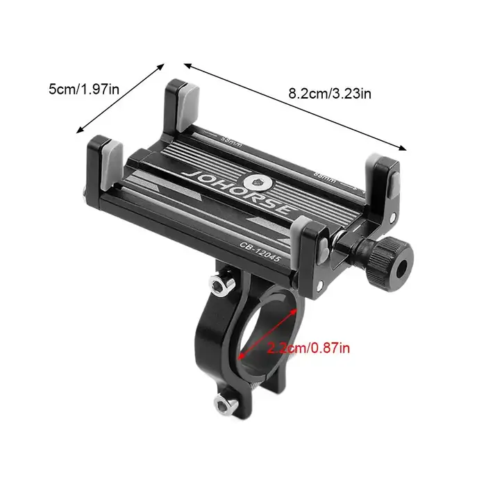 Support de téléphone portable en alliage d'aluminium pour vélo électrique
