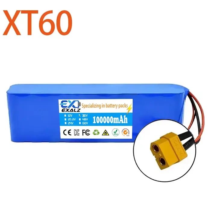 Batterie de scooter électrique 36V 10S2P 100Ah 18650, batterie au lithium rechargeable avec BMS pour