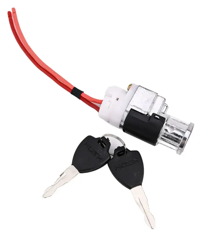 Serrure de boîte de verrouillage de batterie de vélo électrique avec interrupteur d'allumage à 2 touches pour