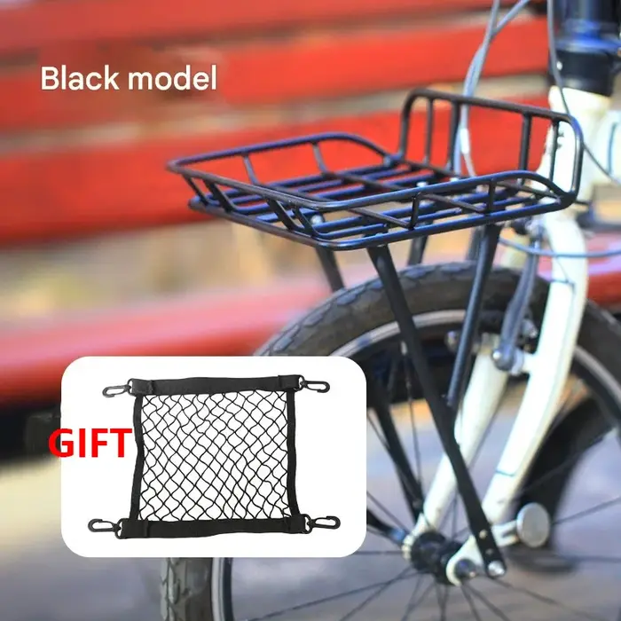 Porte-bagages avant de vélo de 20 pouces en alliage d'aluminium super léger, panier avant pour vélo 