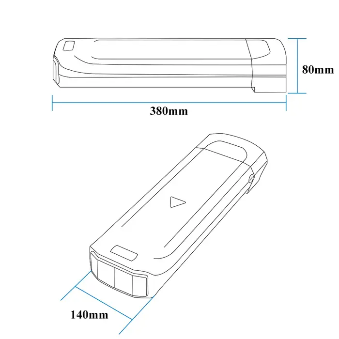 Batteries de vélo électrique APE RYDER A10 Utility Bike 36V 10.4Ah 13Ah 17.5Ah 20Ah pour porte-bagages arrière