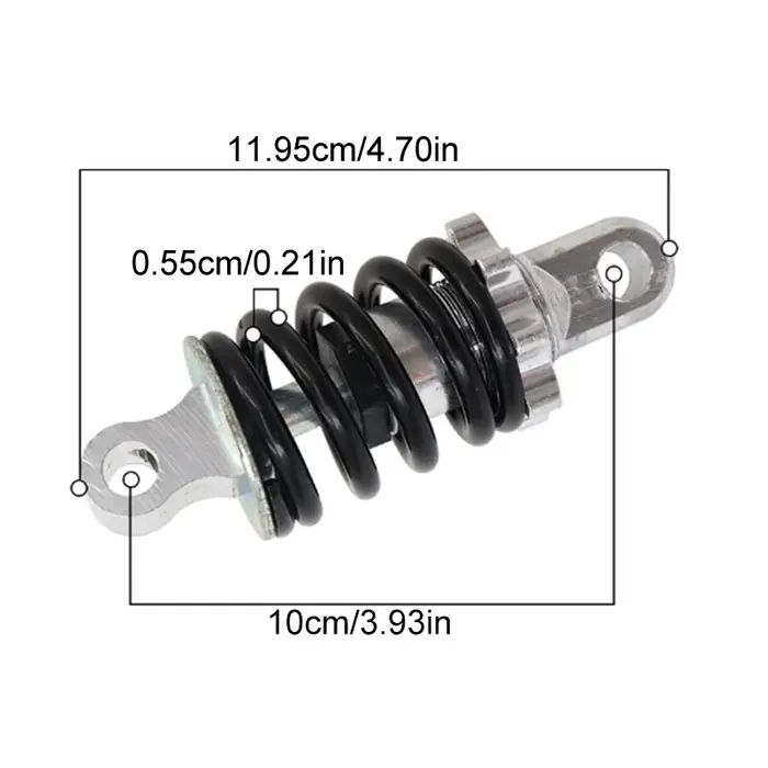 Amortisseur réglable à ressort hydraulique de type suspension arrière pour vélo