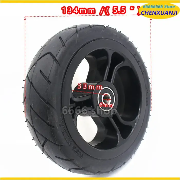 Pneu Solide pour Scooter en Fibre de Carbone, Haute Performance, 5.5x2, Roue Rapide F0, Jackhot, Nes, avec Moyeu de Jante en Plastique, 5 Pouces, Offre Spéciale