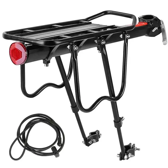 Porte-bagages arrière pour vélo en alliage d'aluminium