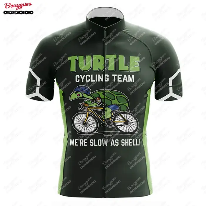 Maillot d'équipe de cyclisme à manches courtes pour hommes