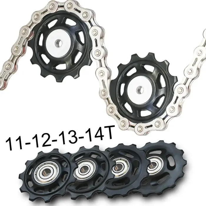 Roulement 11T 12T 13T 14T, roue de guidage arrière de vélo vtt, Jockey, dérailleur arrière, poulie, 