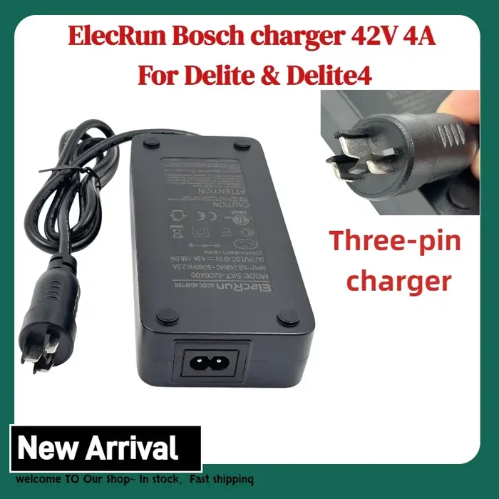 Chargeur 42V 4A pour batterie de vélo électrique Bosch Delite