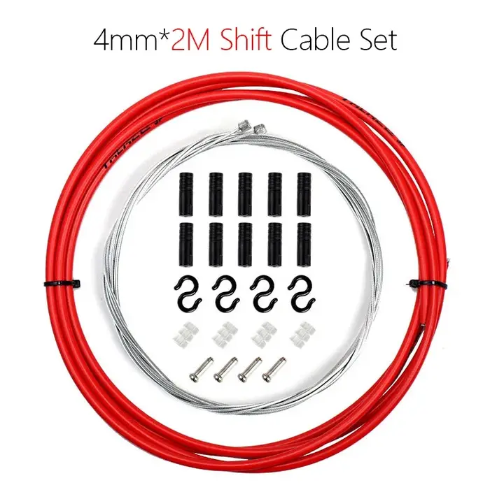 Kit de câbles de frein et de changement de vitesse de vélo de 2m/2.5m